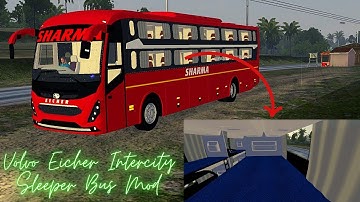 Volvo Eicher intercity sleeper Bus Mod |Bus Simulator Indonesia |Bus Mod for BUSSID |Bus Gameplay