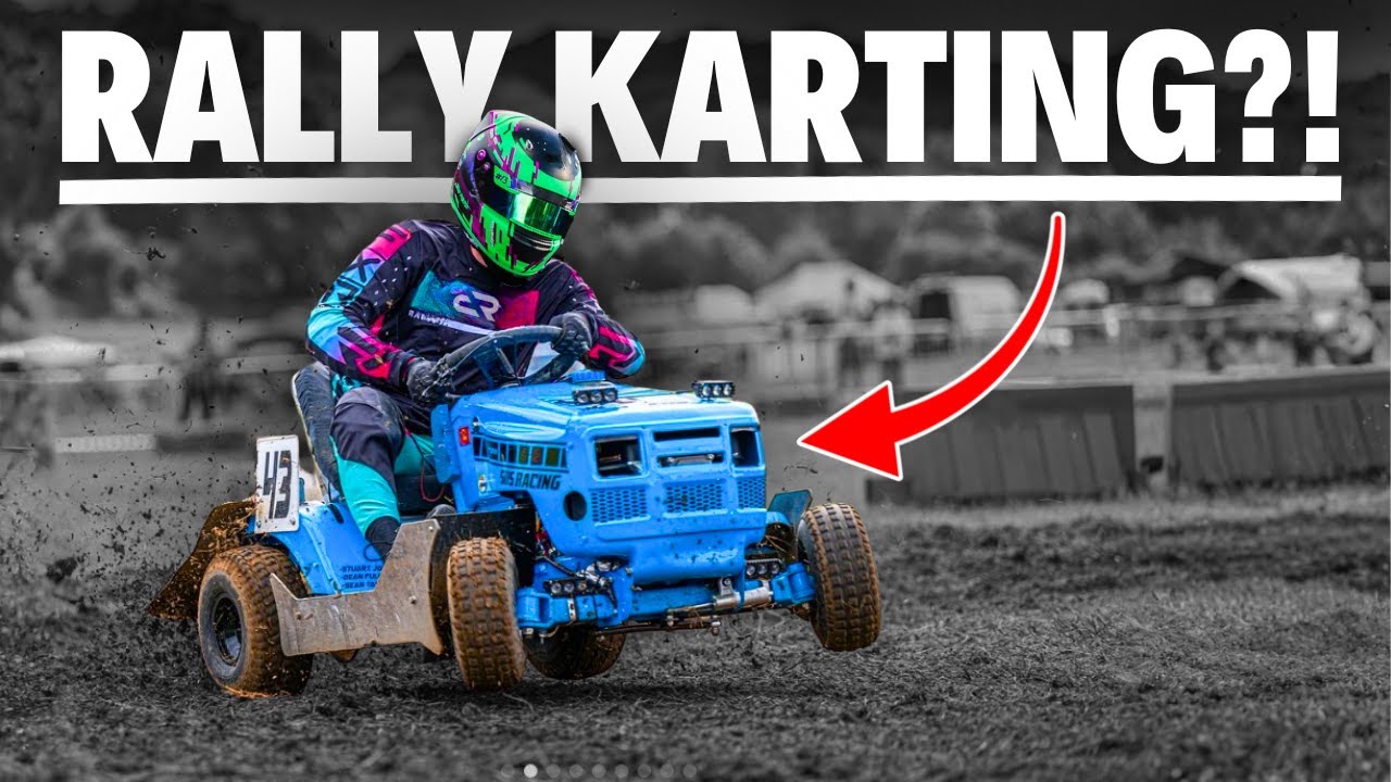 Я участвовал в гонках на САМЫХ БЫСТРЫХ газонокосилках в Великобритании!