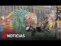 Sigue el tradicional desfile militar con el que México celebra la independencia