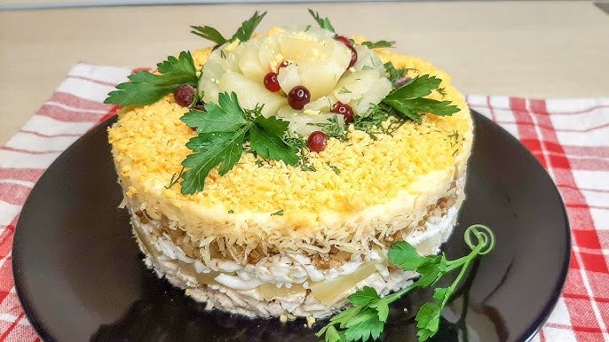 Салат из курицы с ананасом и сыром - рецепт приготовления с фото от пластиковыеокнавтольятти.рф