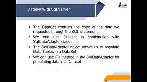 Dataset with OLEDB and SQLDB