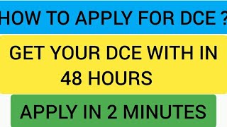 #DC ENDORSEMENT FOR OIL AND CHEMICAL# HOW TO APPLY FOR DCE#GET DCE WITH IN 48 HOURS#DGS#IMU#DMET#MMD