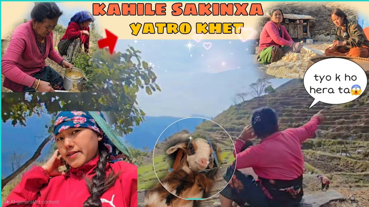 Aajha 😱khet ko Kam Pani sakyo sajilo ta kaha hunxa ra sathi haru Kam garnu lai #nepalivlog 