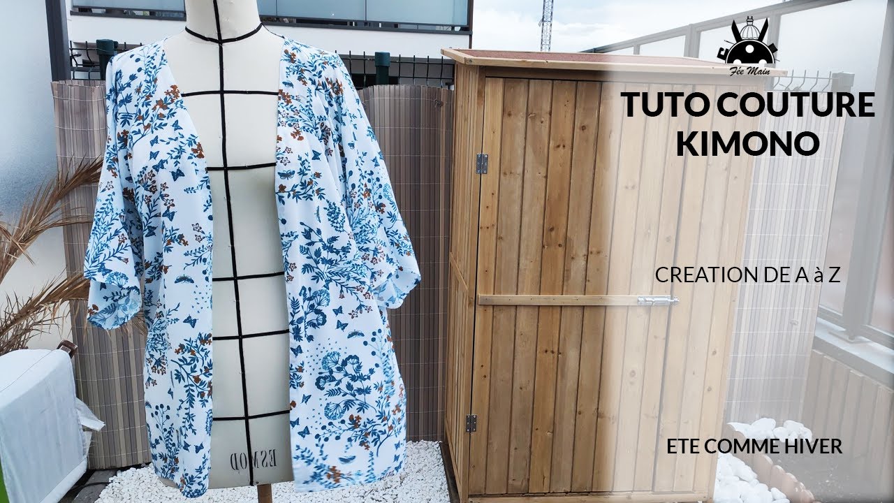 Tuto Couture : Kimono taille unique - YouTube