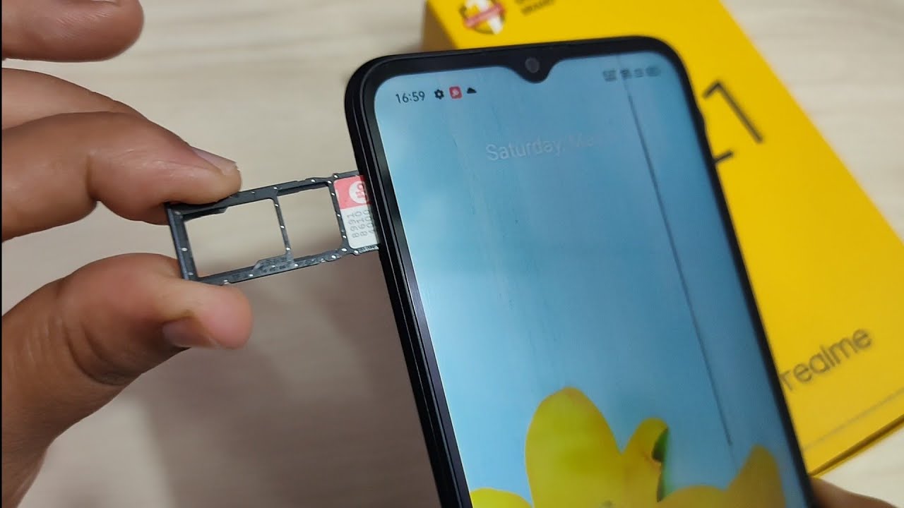 SIM-Kartenrahmen Für Realme C21 - Originalersatz Inkl. SIM-Pin