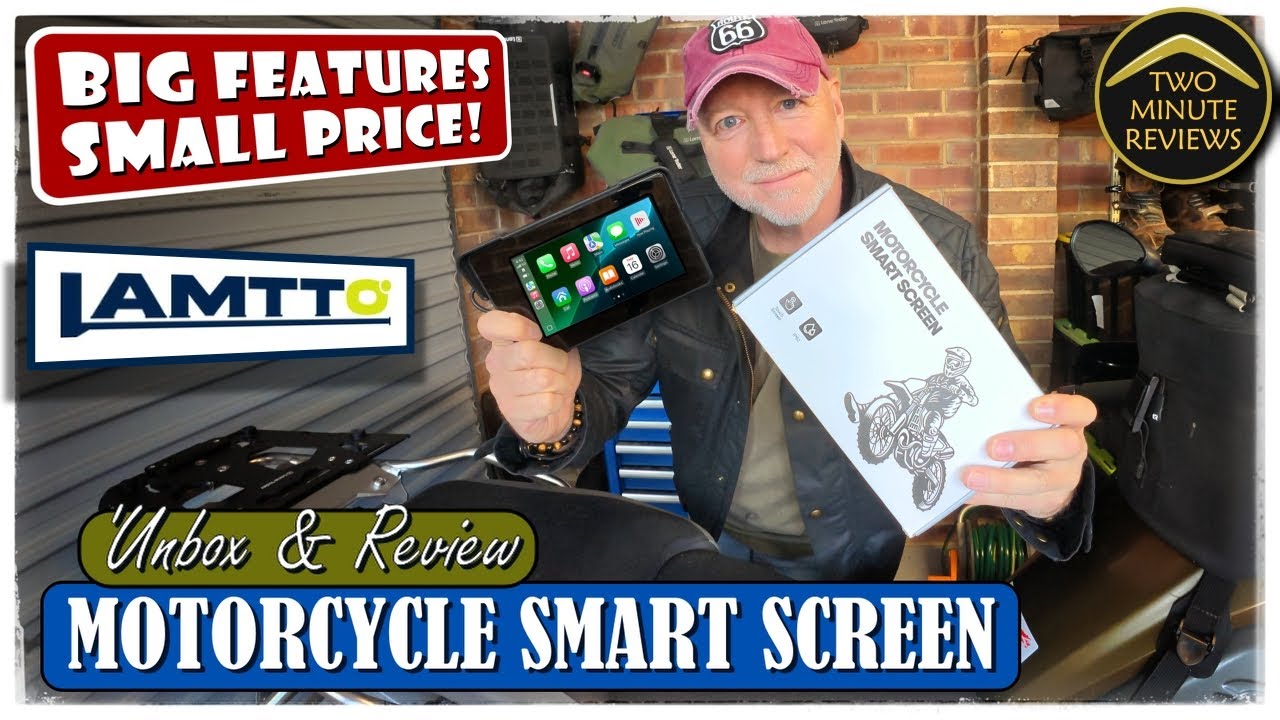Two Minute Review -  Lamtto RC19 MotorCycle Smart Screen (Carplay) DISCOUNT CODE-ORDER HERE!