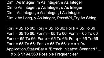 Hack Excel Worksheet Password VBA
