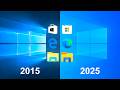Ref:YOLGNjNAT8A Windows 10 in 2015 vs 2025
