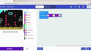 Microsoft MakeCode Micro:bit Project 11: 'Addition and Multiplication' Created by Trishanth Kumar