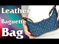 Leather Baguette Bag KaVetro Pattern Sewing Tutorial