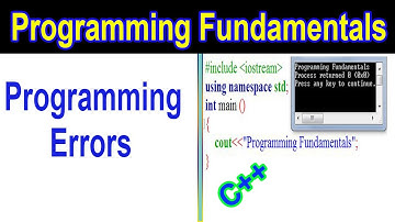 Programming Errors | C++ | urdu/hindi