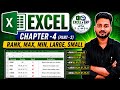 Chapter -4 (Part -2) | MS Excel | Rank | Min | Max | Large | Small |