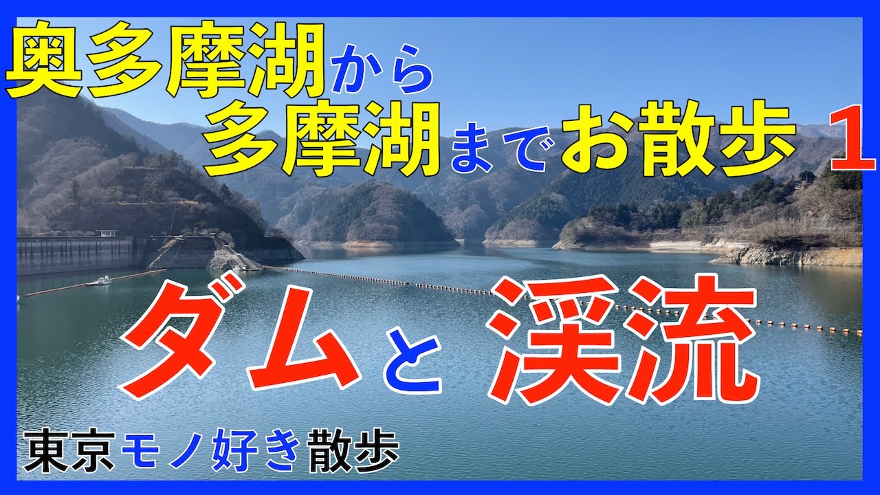 【奥多摩湖】森林に守られた水道水源小河内ダムと、多摩川上流