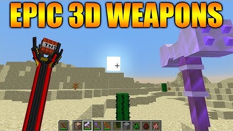 ★EPIC 3D WEAPONS IN MINECRAFT VANILLA - Minecraft 1.9 Command Creations - 4 Amazing Weapons★