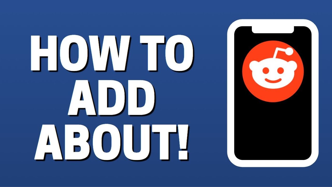 How To Add About Page In Reddit - YouTube