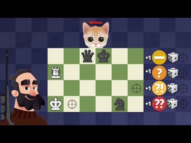 Can Mittens Beat Martin Using only ONE pawn ? 