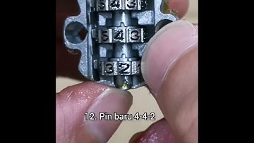 Find current pin and open camlock 3 digit letterbox mailbox combination. Cari Pin dan buka Camlock.