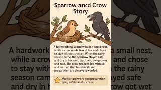 sparrow and the crow story l story in English l moral short story English l animals story English l