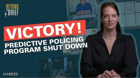 VICTORY:  Creepy Predictive Policing Program Shut Down