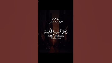 فسيكفيكهم الله وهو السميع العليم #قرآن كريم #سورة_البقرة #احمد_العجمي