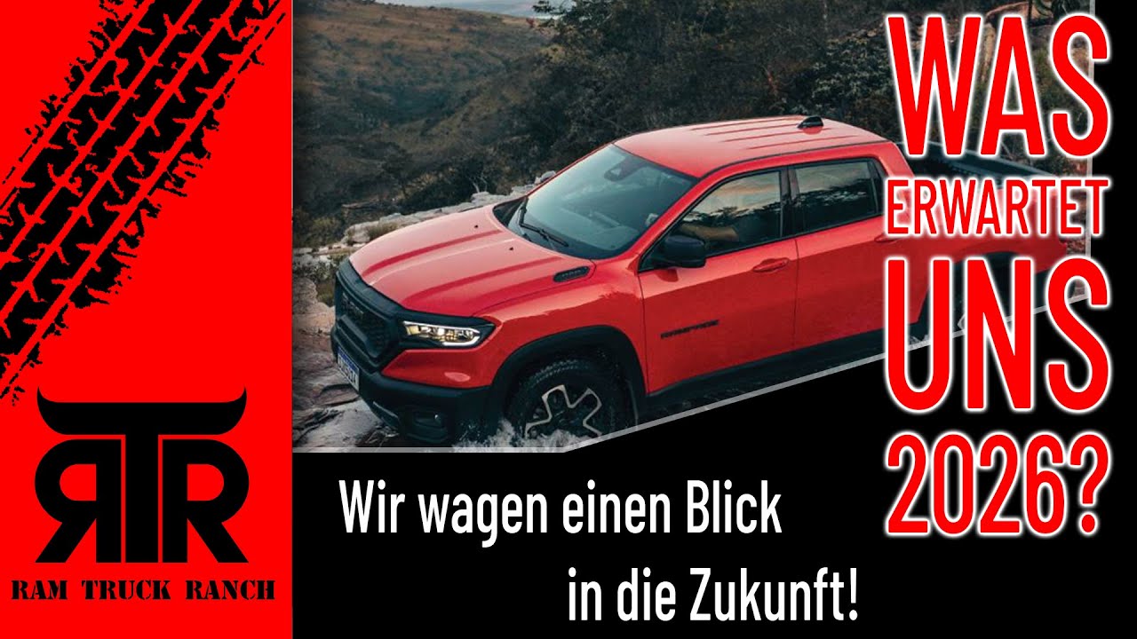 Was erwartet uns 2026? – Ein Blick auf die Zukunft. RAM RAMPAGE, DODGE CHARGER, HEMI V8...