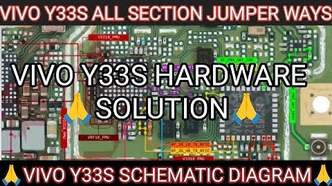 vivo Y33S all section jumper ways vivo Y33S hardware solution Borneo schematic diagram
