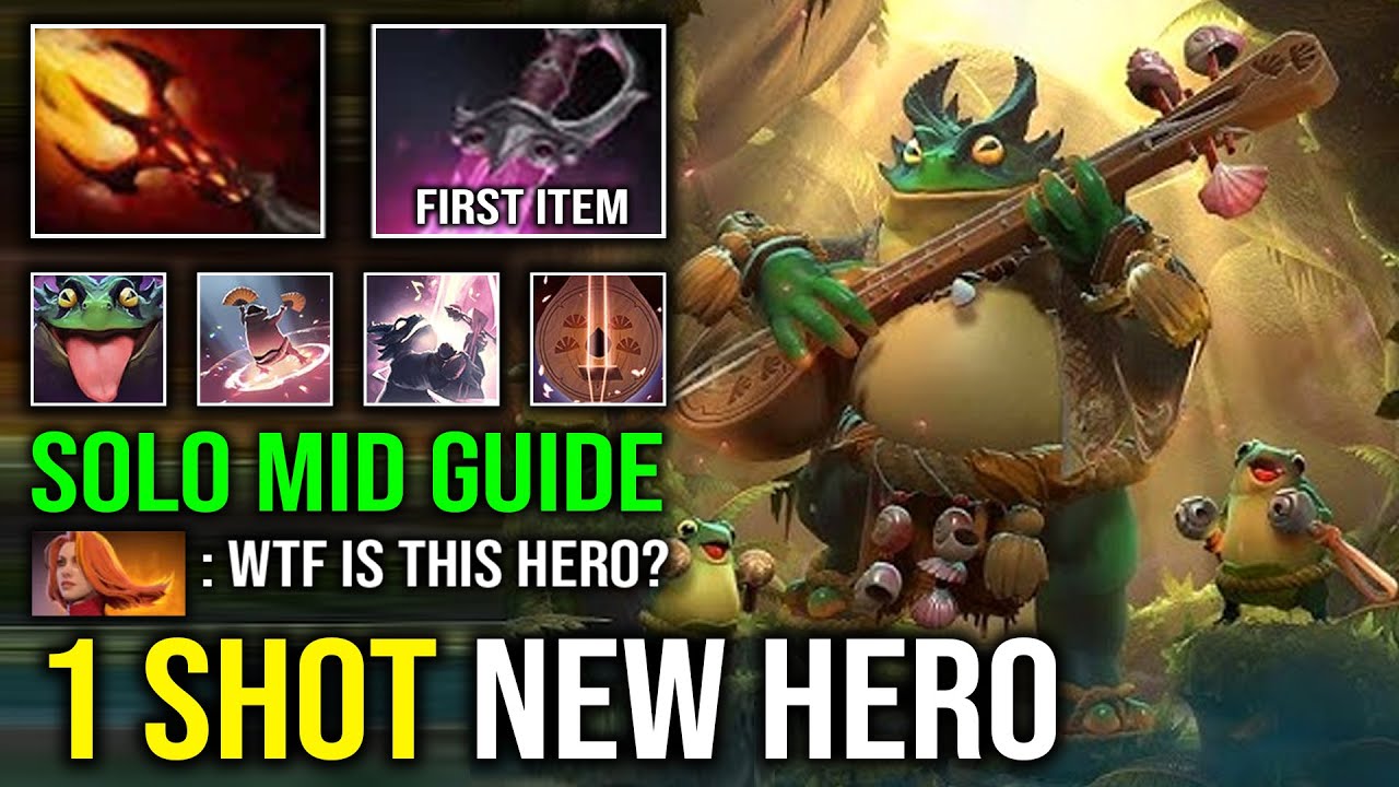 How to Solo Mid NEW HERO Largo with 1 Shot Max Dagon First Item Khanda Godlike Dota 2