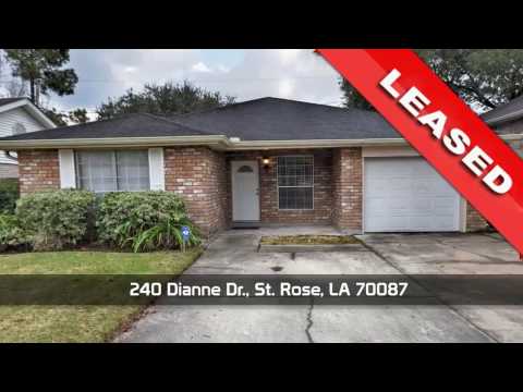 240 Dianne Dr, St Rose, LA home video tour