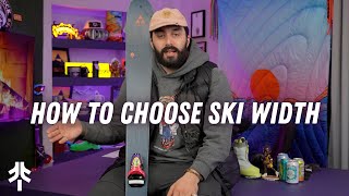 How to Choose Your Ski Width - A Ski Guide