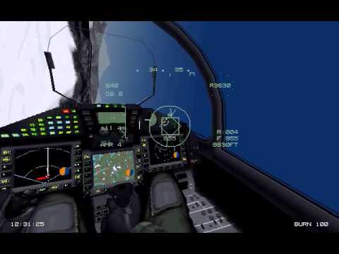 Еврофайтер против воздушного боя F-22 (1995 EF2000)