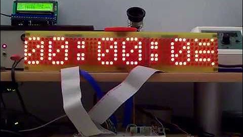 LED matrix digital clock (2009)