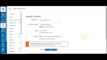 How to Quickly Copy/Import a previous Canvas Course (For Instructors)