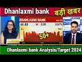 Dhanlaxmi bank share news buy or notdhanlaxmi bank share analysisdhanlaxmi bank share target