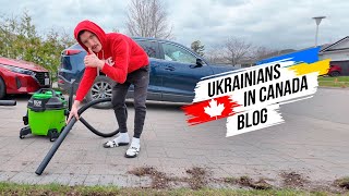 How UKRAINIANS CLEAN DRIVEWAYS in Canada