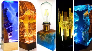 5 MOST Amazing Epoxy Resin LAMP Tutorial with DRA | Diy Resin Art