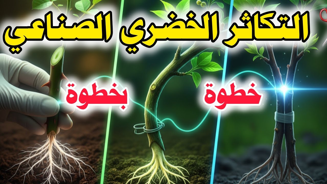 🌿 طرق التكاثر الخضري الصناعي | التعقيل والترقيد والتطعيم بأسلوب سهل وممتع وشيق