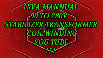 1000watt ( 1kva ) 90 to 280v Manual Stabilizer Transformer Coil Winding Easy At Home. YT-151