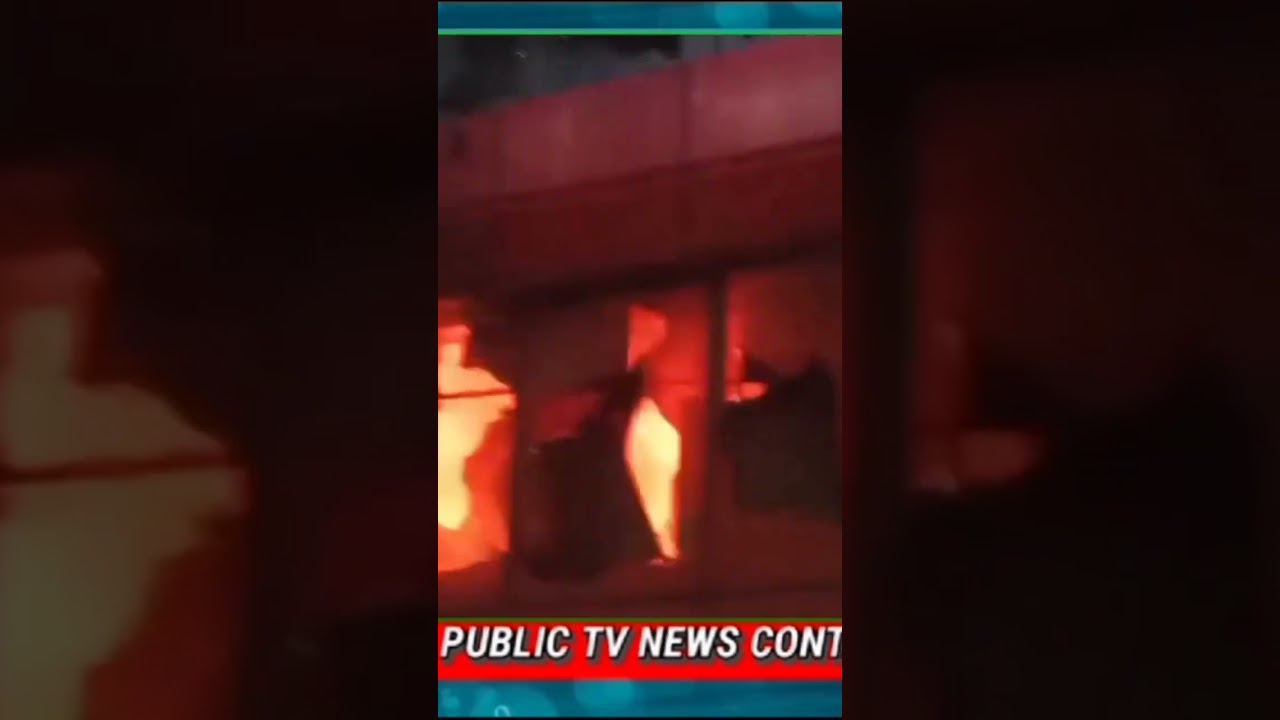 A huge fire broke out in a complex on RTC Cross Road, the fire crews are working