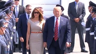 President Trump and First Lady Melania Trump arrive in London, UK July 12, 2018 President Trump ar