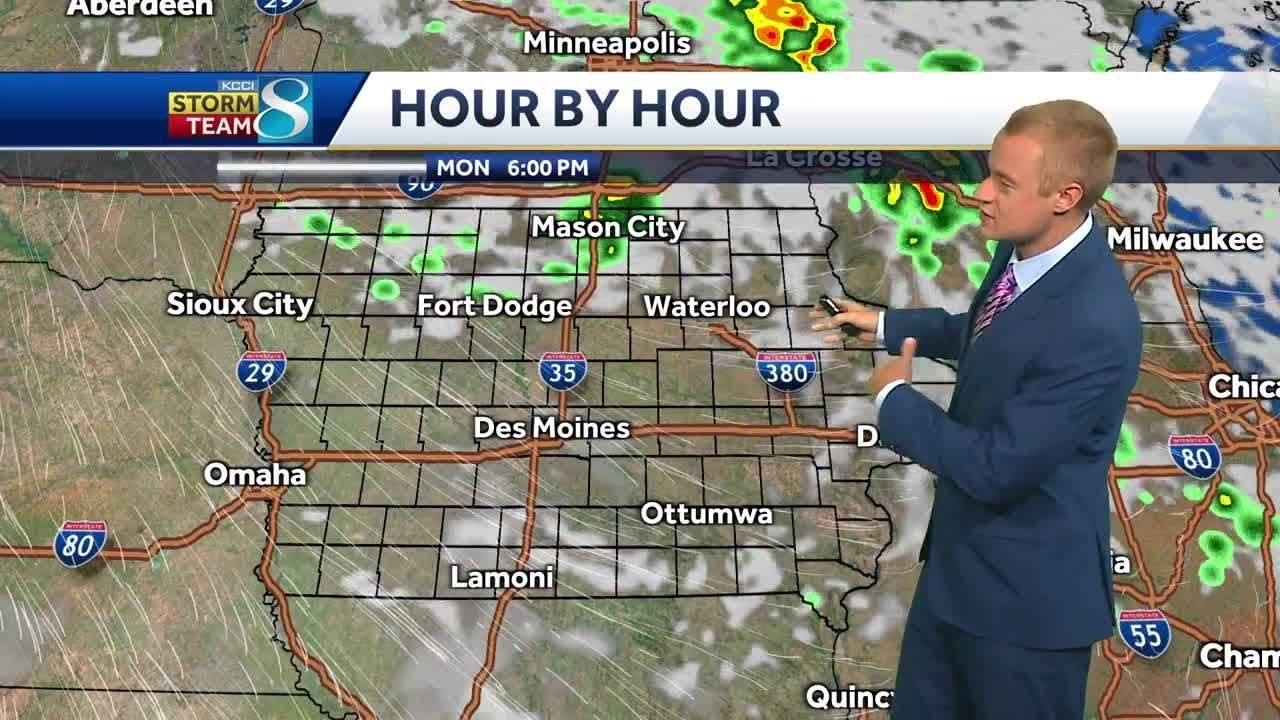 Slim rain chances before temperatures warm - YouTube