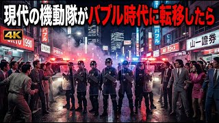 【超リアル】もしも現代の機動隊が治安装備でバブル時代に転移したら?【AIシミュレーション】