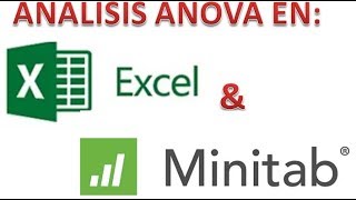 Como hacer un Anova en Excel y Minitab?