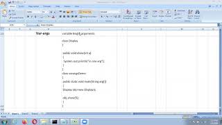 Variable length arguments in java