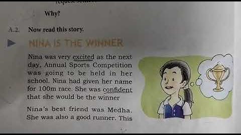 DAV nahan, class 3.English reader ,unit 3(a)Nina the winner (part 4)
