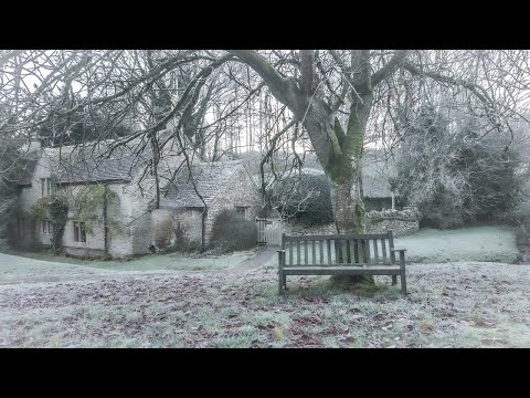 Classic COTSWOLDS on a Cold & Frosty Morning in the Village of Salperton