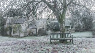 Classic COTSWOLDS on a Cold & Frosty Morning in the Village of Salperton