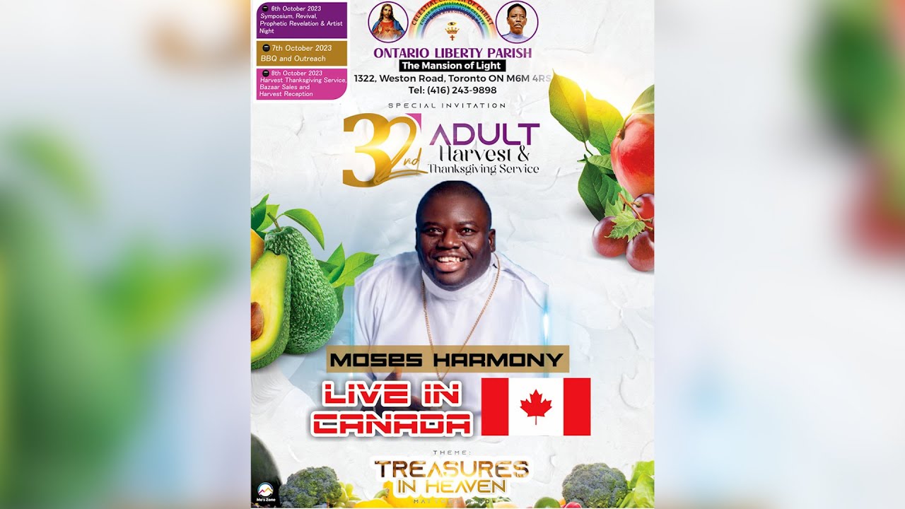 HARMONY's Outstanding Performance at OntarioLiberty Parish's 32nd AdultHarvest & ThanksgivingService