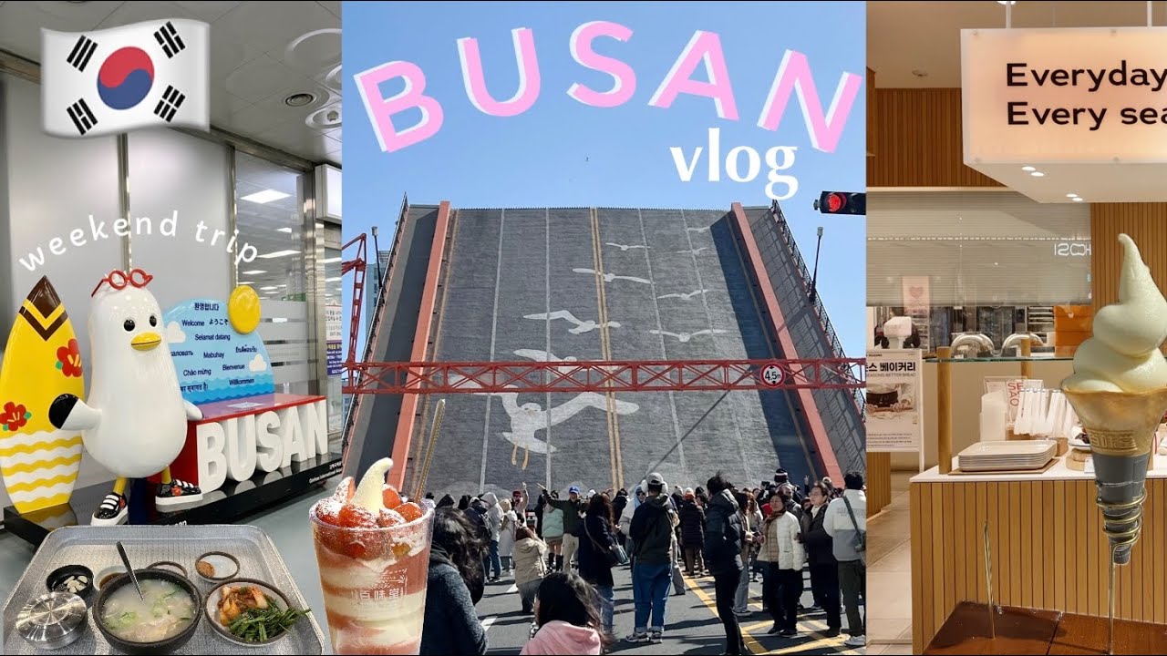 【🇰🇷韓国旅行 vlog前編】釜山女ひとり旅3泊4日 | ケミチプ西面店でナッコプセ、カルビタン、影島大橋イベント、南浦洞ロッテ百貨店、百味堂でアイス、釜山駅、ハナロマート、テジクッパ(sub