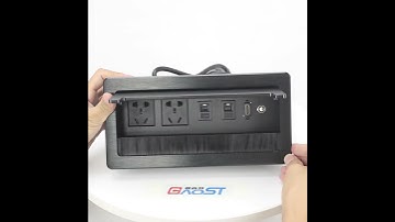 GAOST Furniture Flip up desk socket with LAN, Audio in, HDMI, VGA