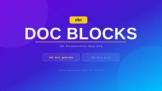 dbt Doc Blocks Tutorial | dbt docs generate & dbt docs serve | Flags & Practical Implementation